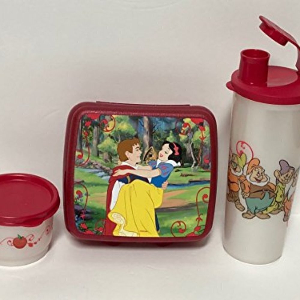 NEW Tupperware Snow White 3 Piece Lunch Set